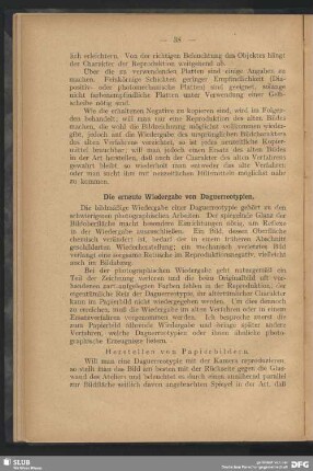 Die erneute Wiedergabe von Daguerreotypien
