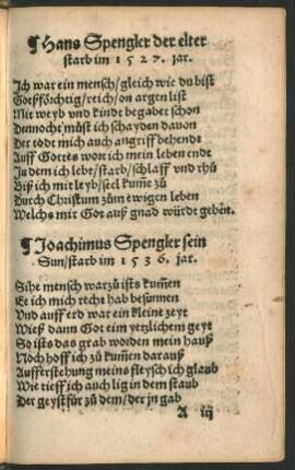 Joachimus Spengler sein Sun ...