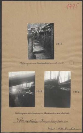 Schützengraben mit Eindeckung am Bernhardstein nsw. Markirch