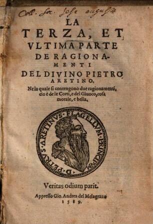 La terza et ultima parte de' ragionamenti