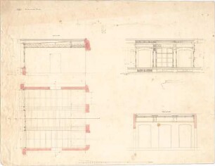 Reiffenstuel, Michael; München, Karlsplatz; Haus Meyer - Grundriss, Aufriss, Schnitte