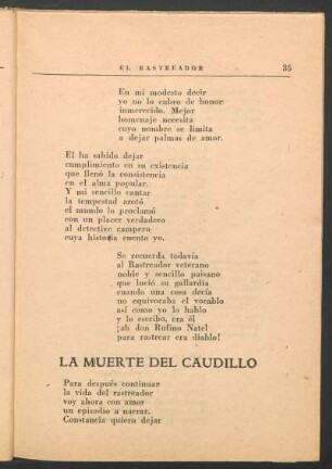 La muerte del caudillo