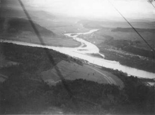 Einmündung der Aare in der Rhein (bei Waldshut)