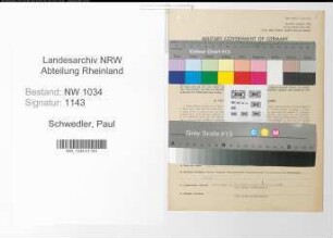 Entnazifizierung Paul Schwedler , geb. 31.03.1913 (Leutnant)