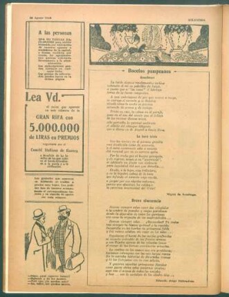Bocetos pampeanos : Anochecer [y] La hora triste