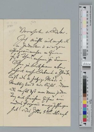 Brief an Joseph Joachim