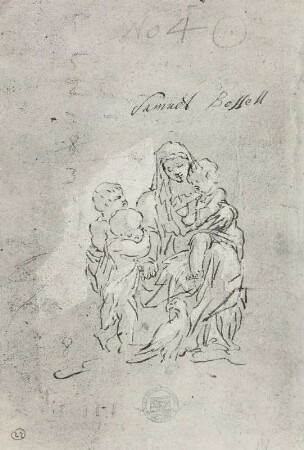 Sitzende Madonna mit Johannesknaben