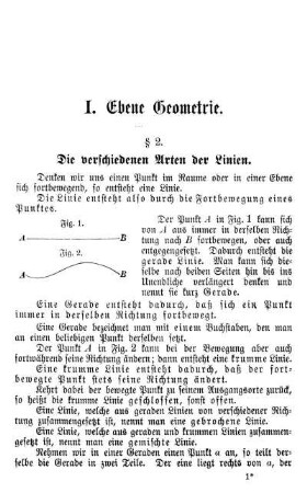 I. Ebene Geometrie.