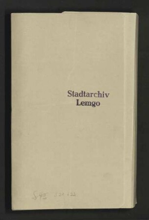 Geschäftsbuch mit alphabetischem Register (Schuldbuch)