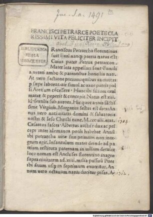 Vita Francisci Petrarcae