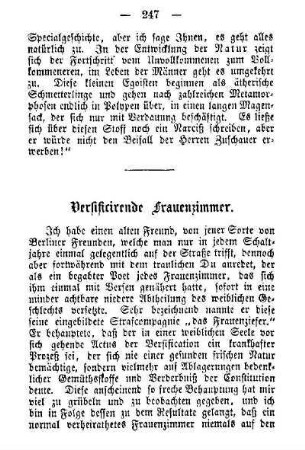 Versitirirende Frauenzimmer