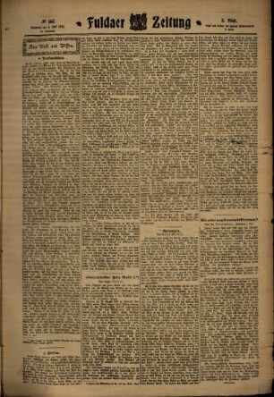 Dritte Ausgabe vom Samstag, den 08. Juli 1911.