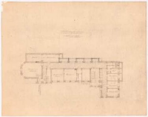 Krankenhaus, Clerf (Clervaux): Kellergrundriss 1:200 (3. Entwurf)
