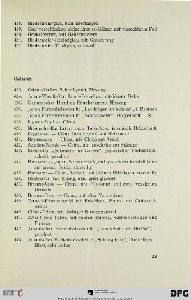 Ostasien (Nr. 423-443)