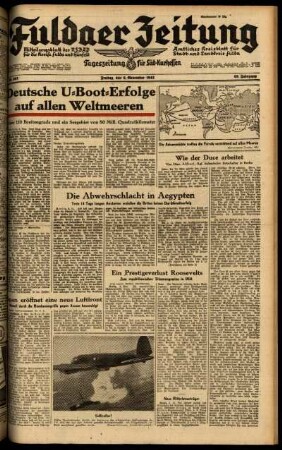 Ausgabe vom Freitag, den 06. November 1942.