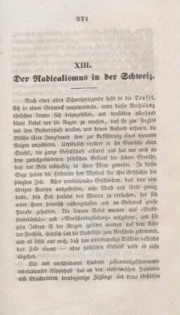 271-283 Der Radicalismus in der Schweiz