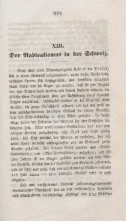 271-283 Der Radicalismus in der Schweiz
