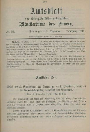 No. 22 - 25. = 2. Dezember - 29. Dezember