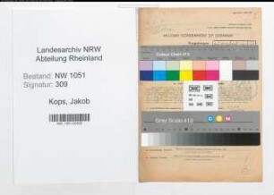 Entnazifizierung Jakob Kops , geb. 19.09.1892 (Lehrer)