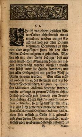 Christiani Gryphii kurtzer Entwurff der Geist- und Weltlichen Ritter-Orden