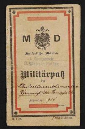 Kaiserliche Marine 1. Kompagnie II. Matrosendivision