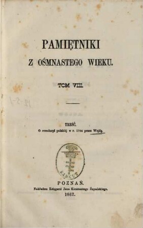 O rewolucyi polskiéj w roku 1794
