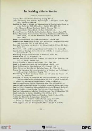 Im Katalog zitierte Werke