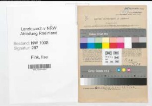 Entnazifizierung Ilse Fink , geb. 03.02.1911 ()