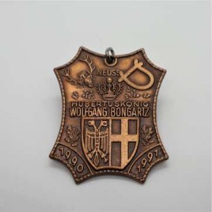Orden Hubertuskönig Neuss 1990/91 Wolfgang Bongartz