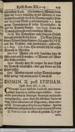 Domin. II. post Epiphan. Epist. Rom. XII. 6-16