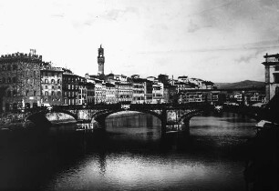 Florenz, Ponte S. Trinita (dahinter die Ponte Vecchio); Altomonte, Bartolomeo