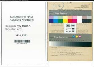 Entnazifizierung Otto Aha , geb. 15.05.1922 (Polizeimeister)