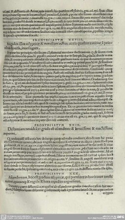 PRONUNCIATUM XXX. Ascendentem, hoc est gradum eclypticae, qui pariliter in horizonte constituitur, quacun[..] & regioe & hora expedite cognoscere.