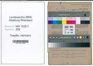 Entnazifizierung Hermann Toepfer , geb. 19.01.1911 (Angestellter)