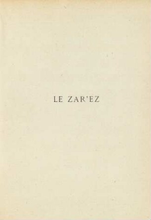 Le Zar'ez