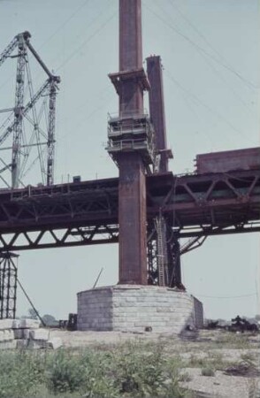 Bau Rheinbrücke Emmerich