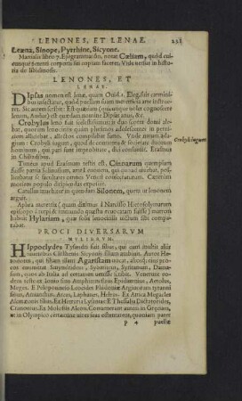 Proci diversarum mulierum.