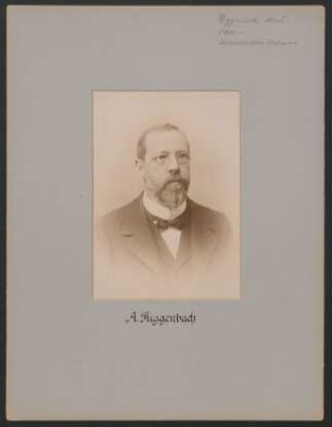 [Bildnis A. Riggenbach]