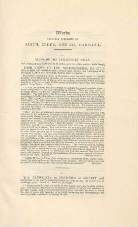 Works recently published by Smith, Elder, and Co., Cronhill