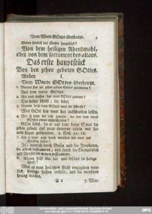 I. Vom Worte Gottes überhaupt.
