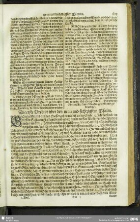 Auslegung des neun und sechtzigsten Psalms