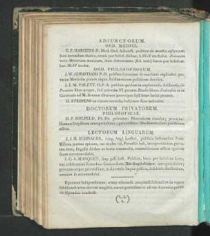 Ord. Philosophorum.