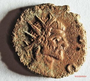 Römische Münze, Nominal Antoninian, Prägeherr Quintillus? für Divus Claudius II. Gothicus, Prägeort Mailand, Original