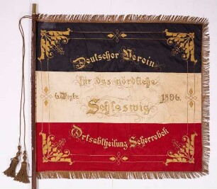 Fahne des Deutschen Vereins für das nördliche Schleswig - Ortsabteilung Scherrebek