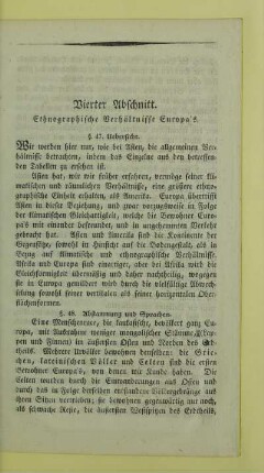 Vierter Abschnitt. Ethnographische Verhältnisse Europa's