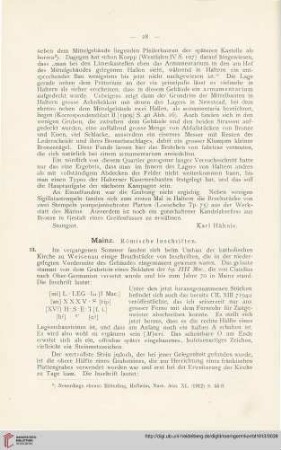 6: Mainz : römische Inschriften