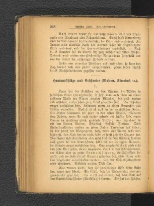 Hautausschläge und Geschwüre [...].