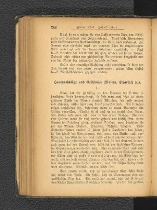 Hautausschläge und Geschwüre [...].