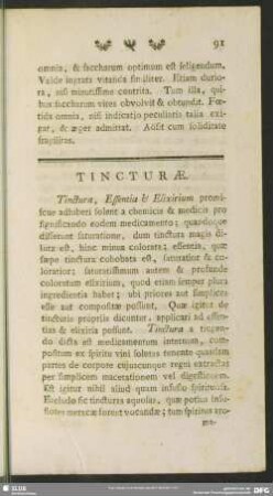 Tincturae