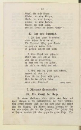 7. Allerhand Hausgenossen
